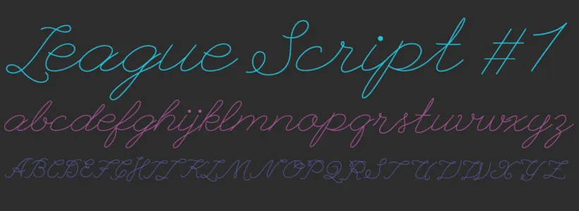 想找手写风格的字体?试试这款免费的League Script