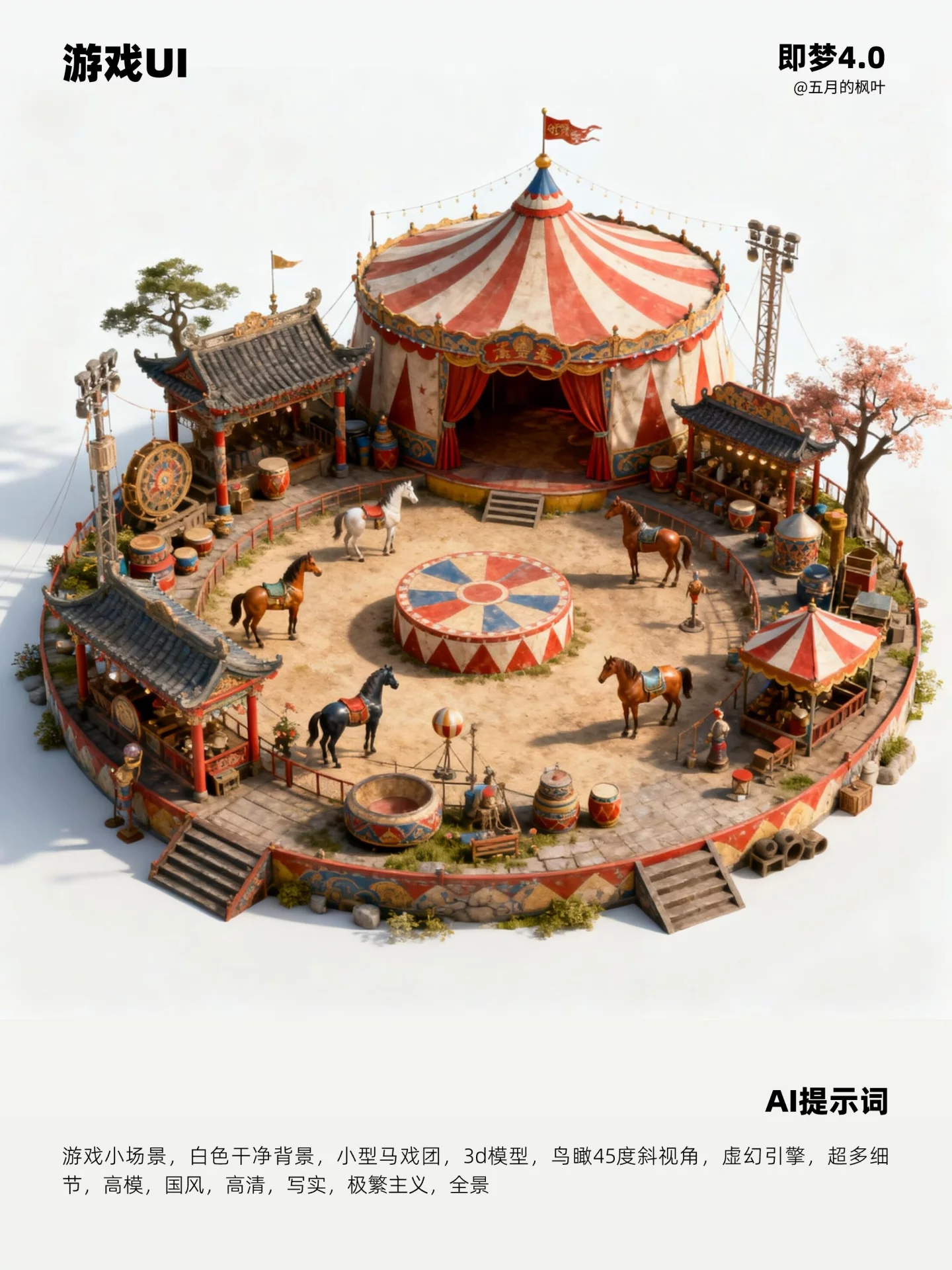 10分钟搞定！AI生成电影级3D游戏小场景，附提示词！