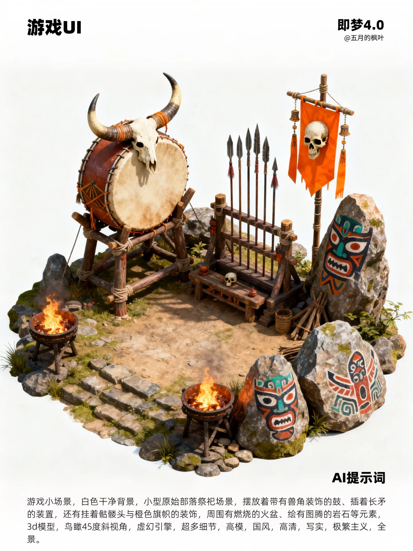 10分钟搞定！AI生成电影级3D游戏小场景，附提示词！