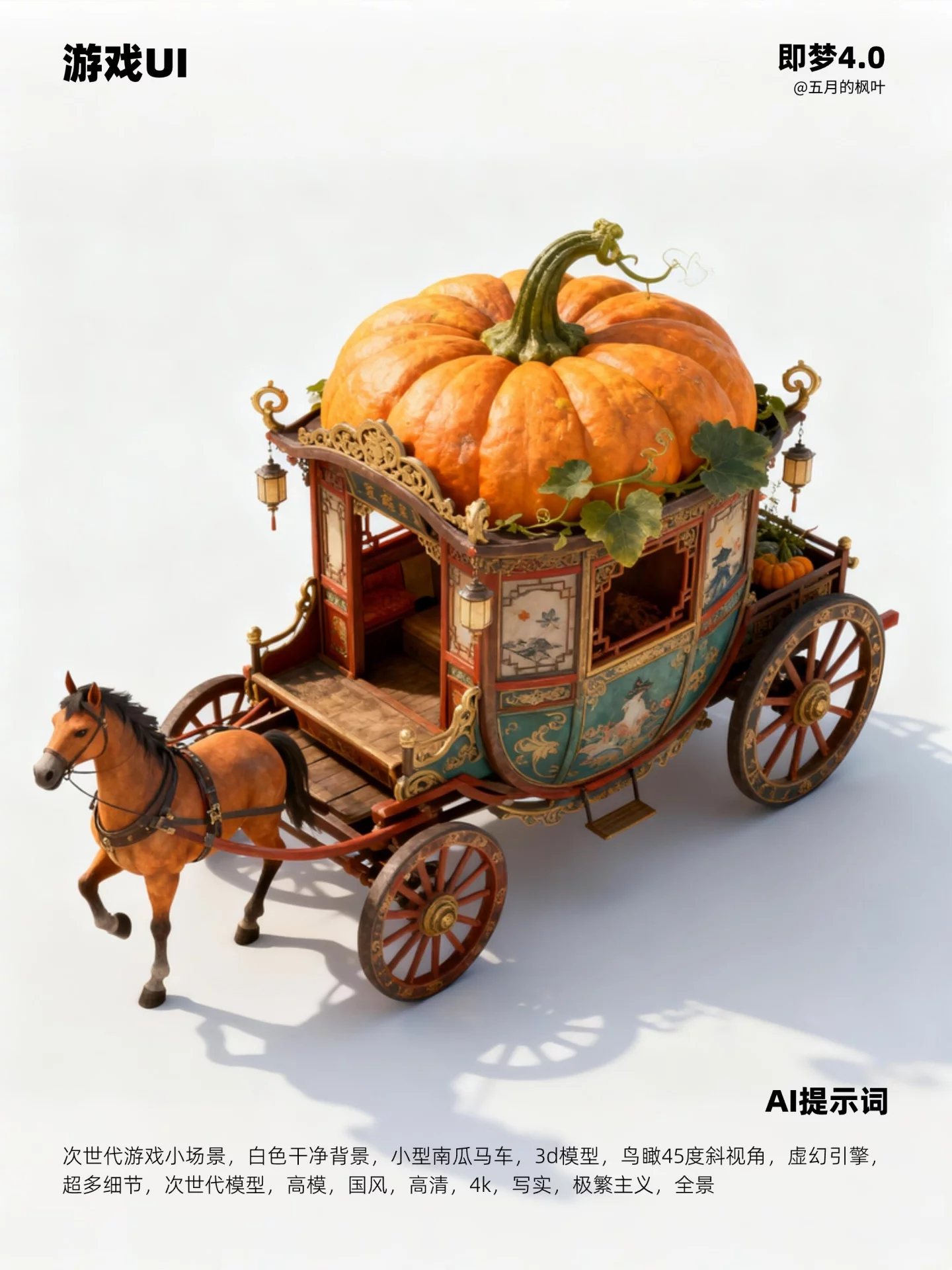 10分钟搞定！AI生成电影级3D游戏小场景，附提示词！