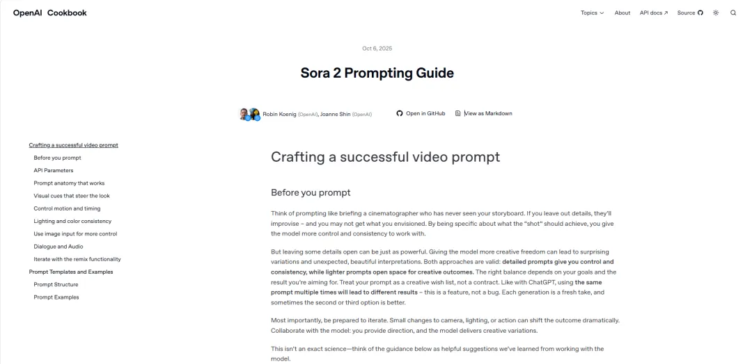 Sora2公布提示词指南!直接抄作业能玩一整天!