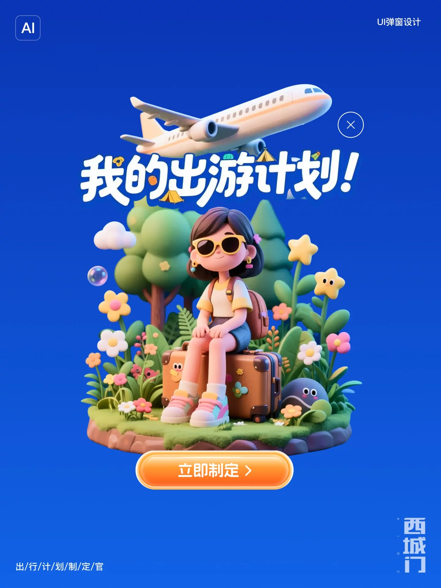 原来AI做旅游UI弹窗就这3步!新手也能轻松GET