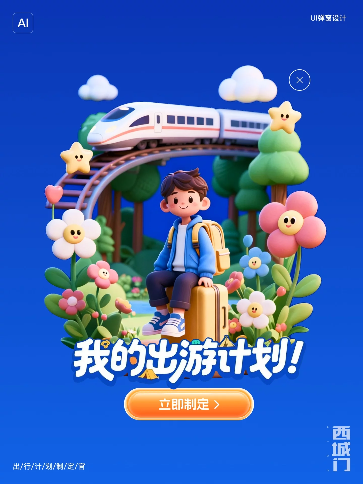 原来AI做旅游UI弹窗就这3步!新手也能轻松GET