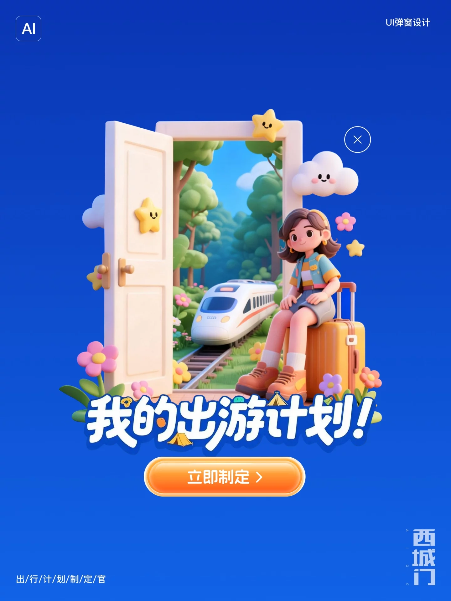 原来AI做旅游UI弹窗就这3步!新手也能轻松GET