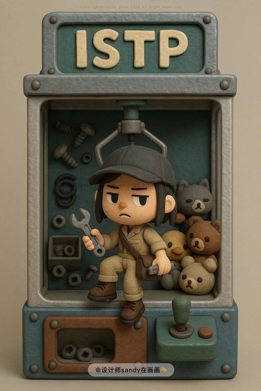 提示词模板速存!9款GPT-4o动森风MBTI玩偶设计