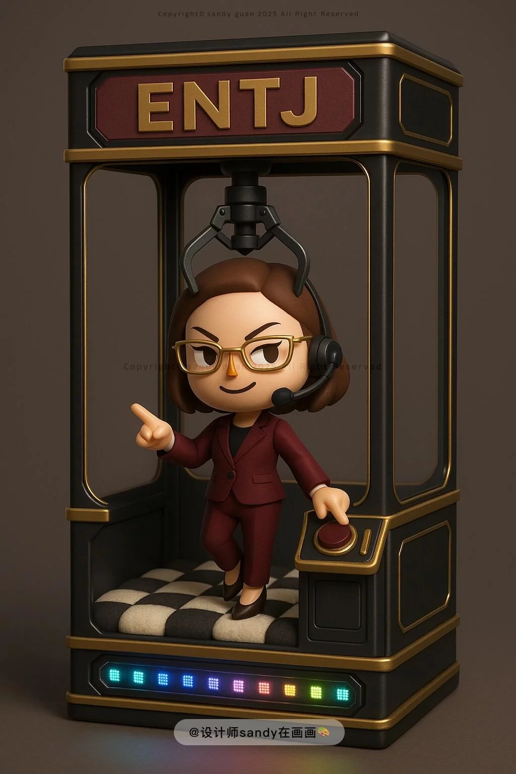 提示词模板速存!9款GPT-4o动森风MBTI玩偶设计