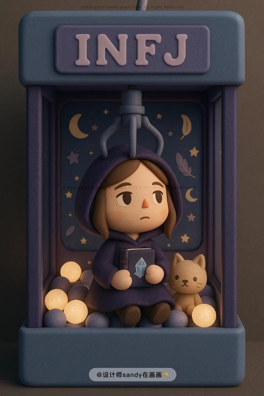 提示词模板速存!9款GPT-4o动森风MBTI玩偶设计