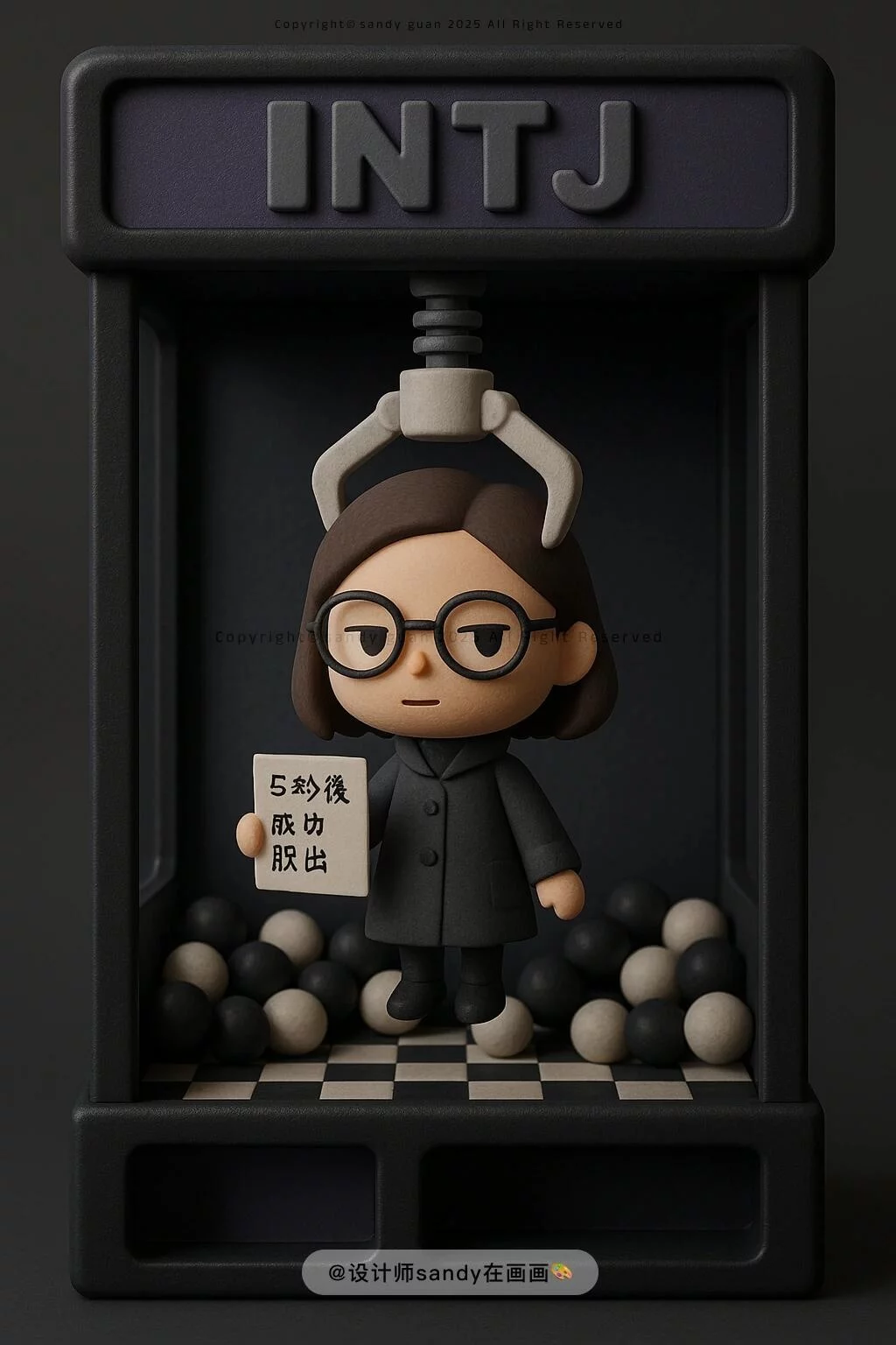 提示词模板速存!9款GPT-4o动森风MBTI玩偶设计