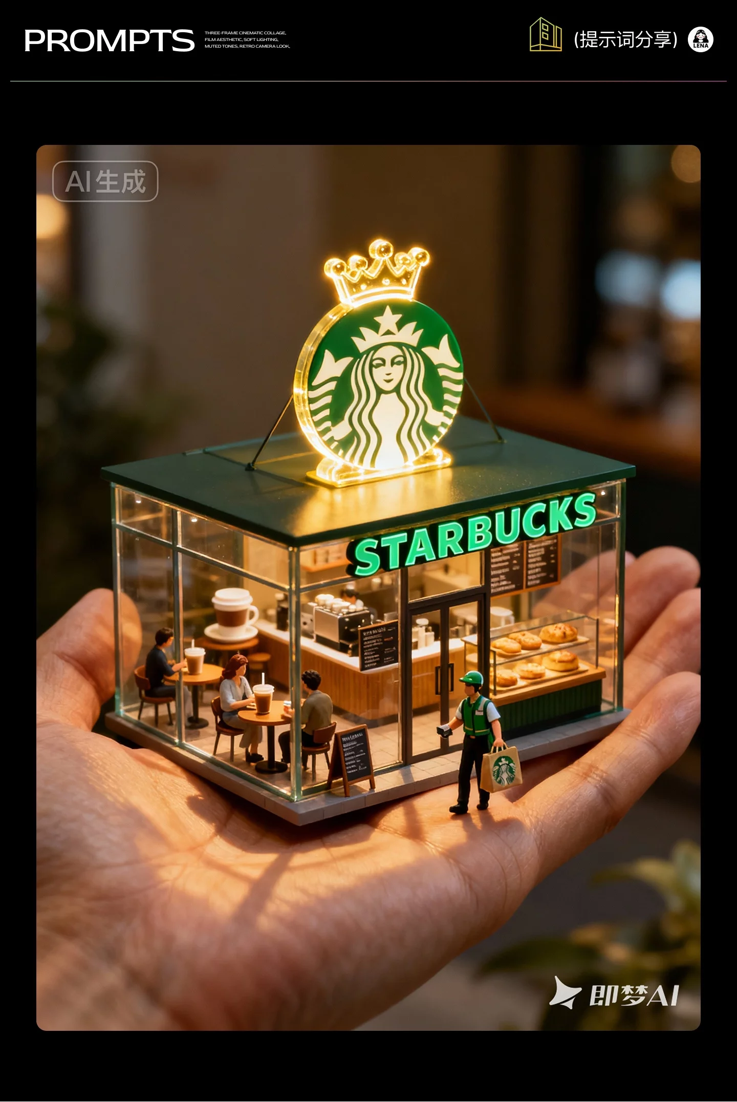 10组3D立体微型展厅设计灵感！附详细提示词