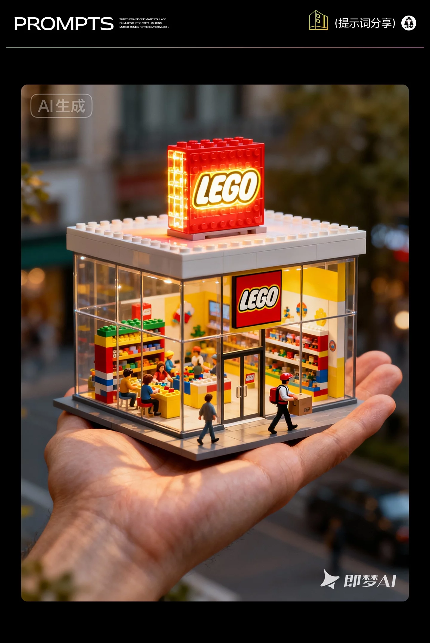 AI实现精致微缩的3D立体展厅图