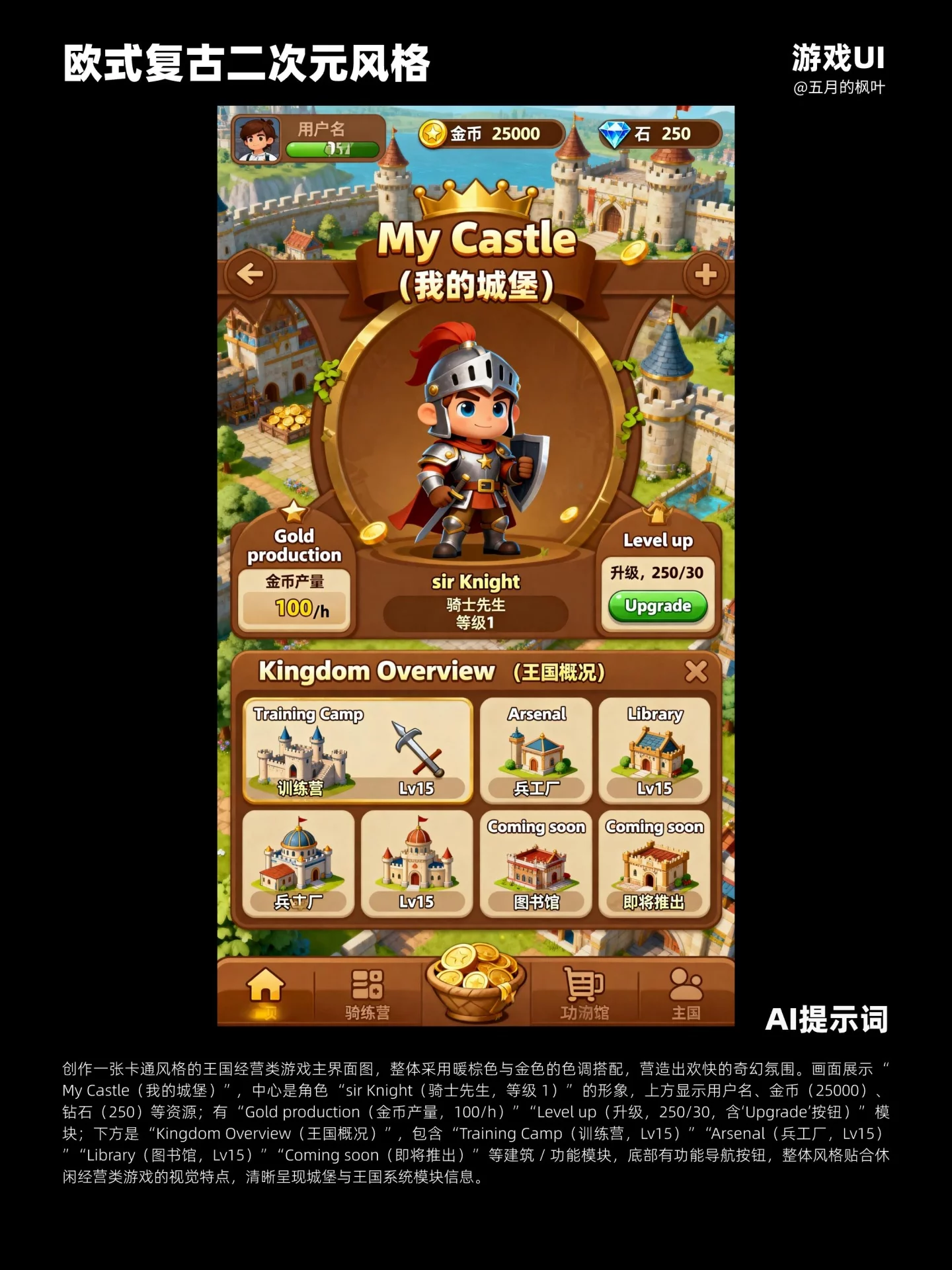 10分钟搞定复古游戏UI！AI提示词模板小白直接抄