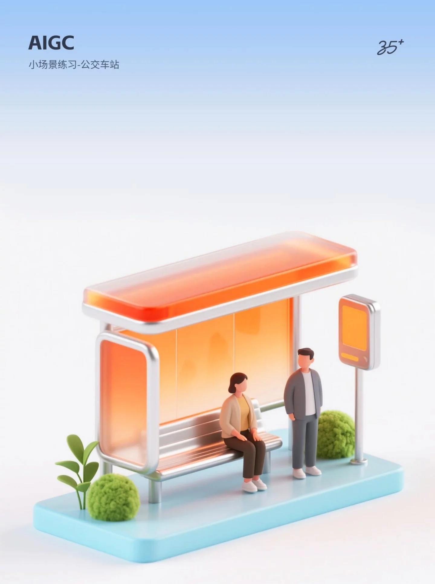 AI绘制8组B端场景小图标！附详细提示词