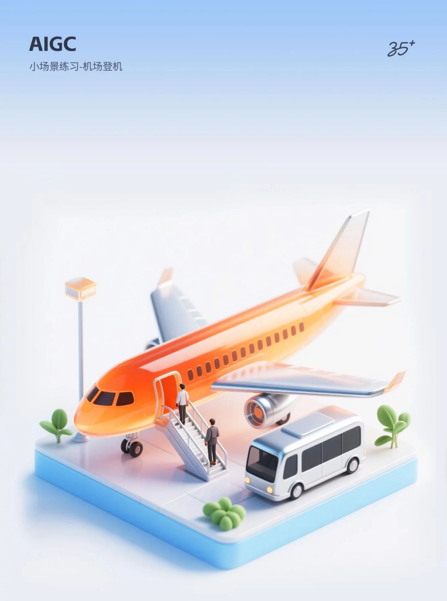 AI绘制8组B端场景小图标！附详细提示词