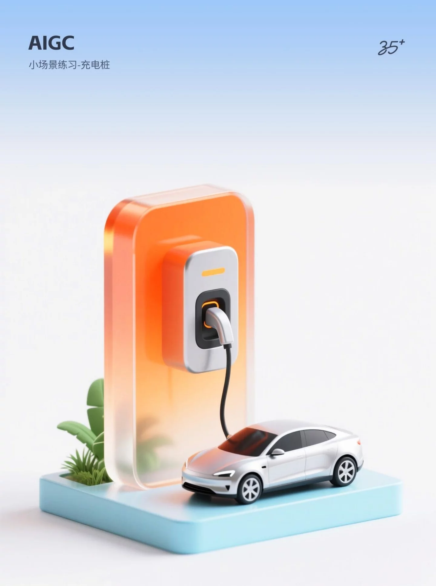 AI绘制8组B端场景小图标！附详细提示词