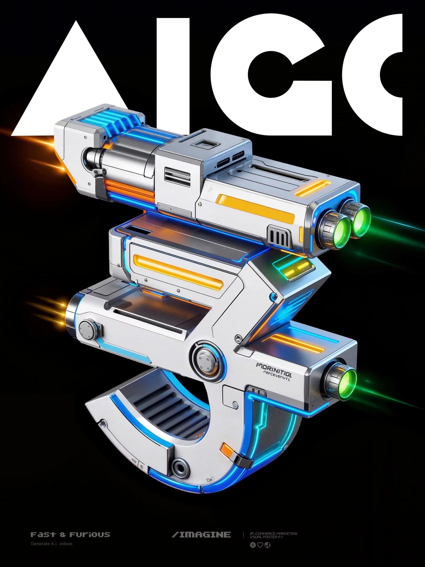 AI解锁3种机甲字体设计方法！附详细提示词