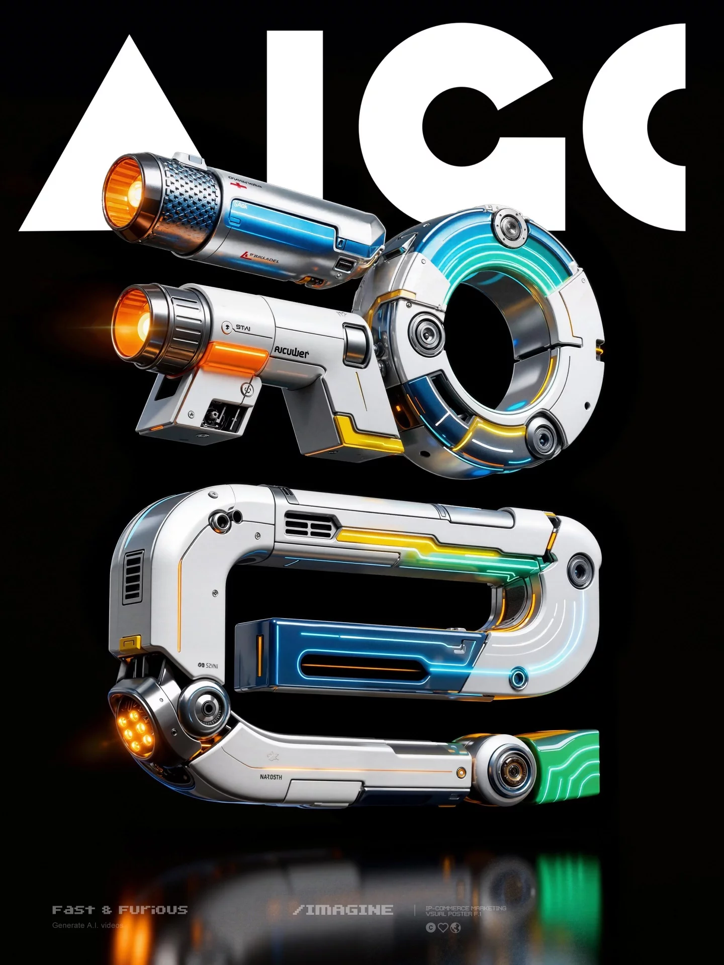 AI解锁3种机甲字体设计方法！附详细提示词