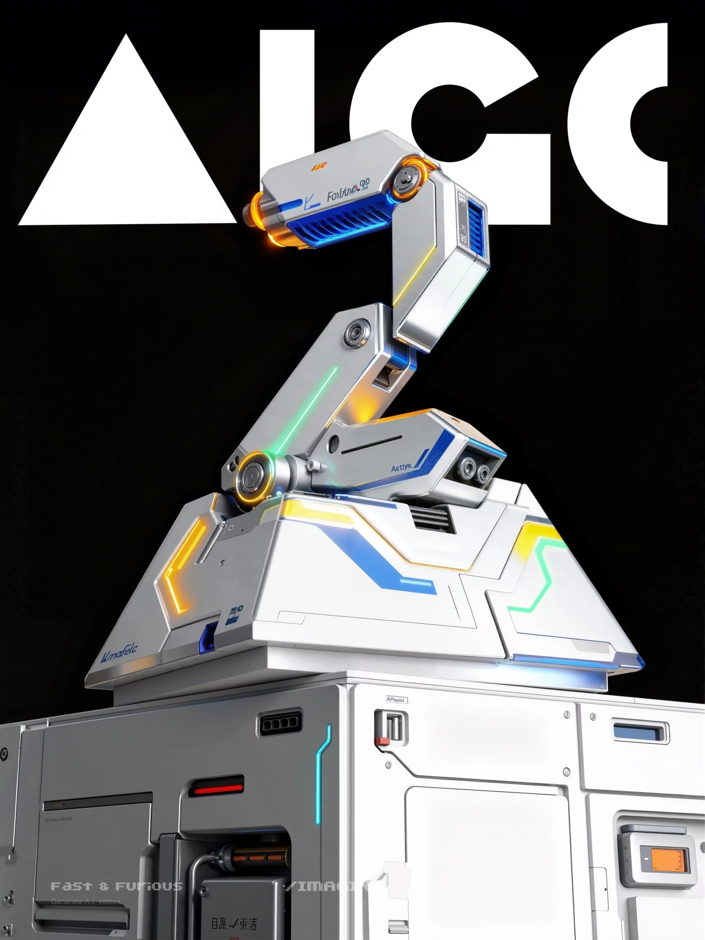 AI解锁3种机甲字体设计方法！附详细提示词