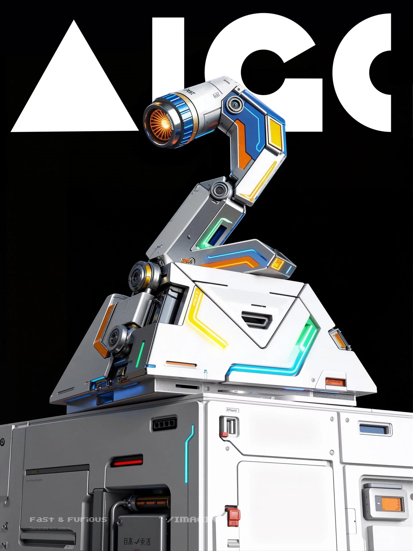 AI解锁3种机甲字体设计方法！附详细提示词