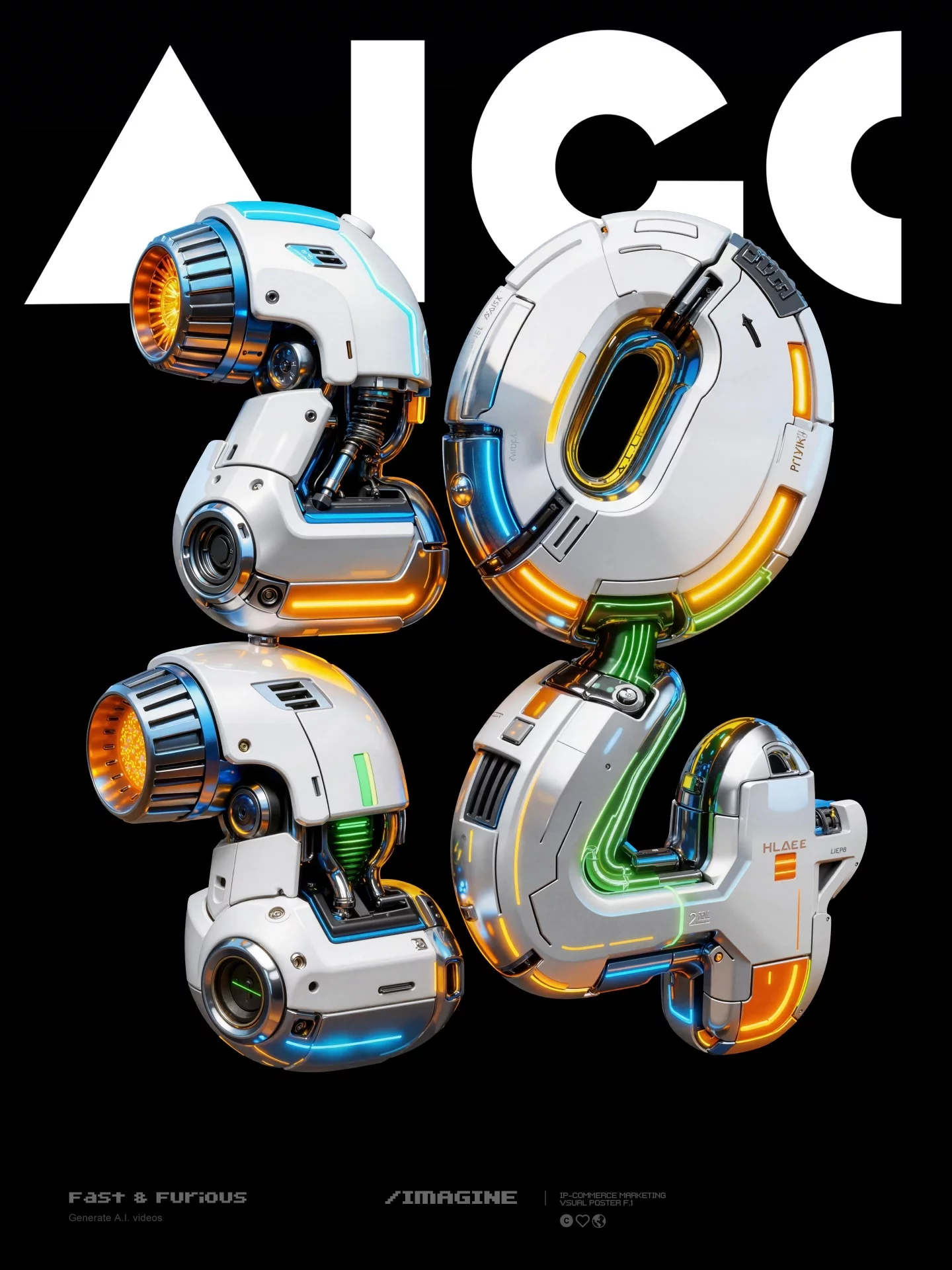 AI解锁3种机甲字体设计方法！附详细提示词