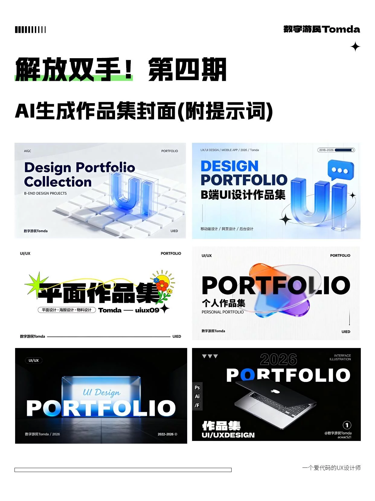 用AI工具5步轻松搞定UI作品集封面