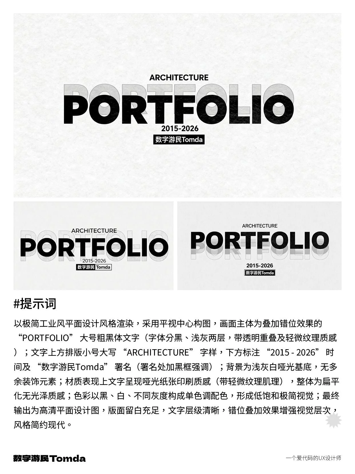 3分钟出大片!5步搞定作品集封面小字渲染