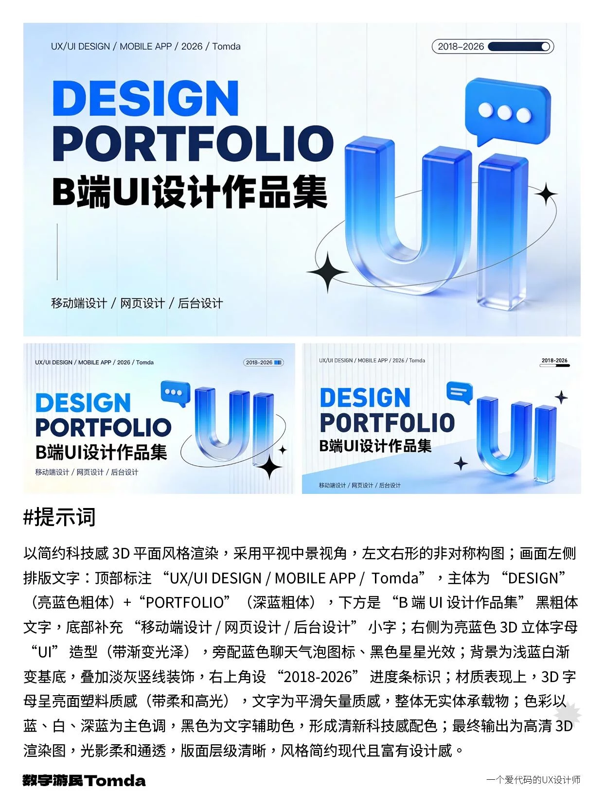 3分钟出大片!5步搞定作品集封面小字渲染