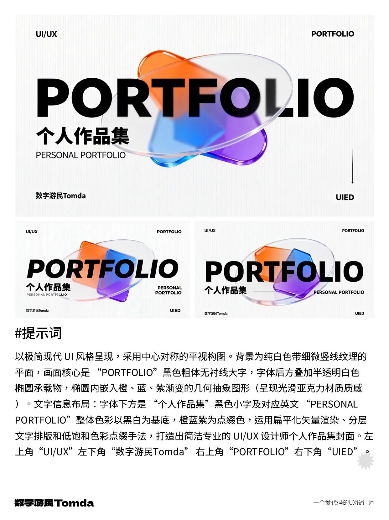 3分钟出大片!5步搞定作品集封面小字渲染