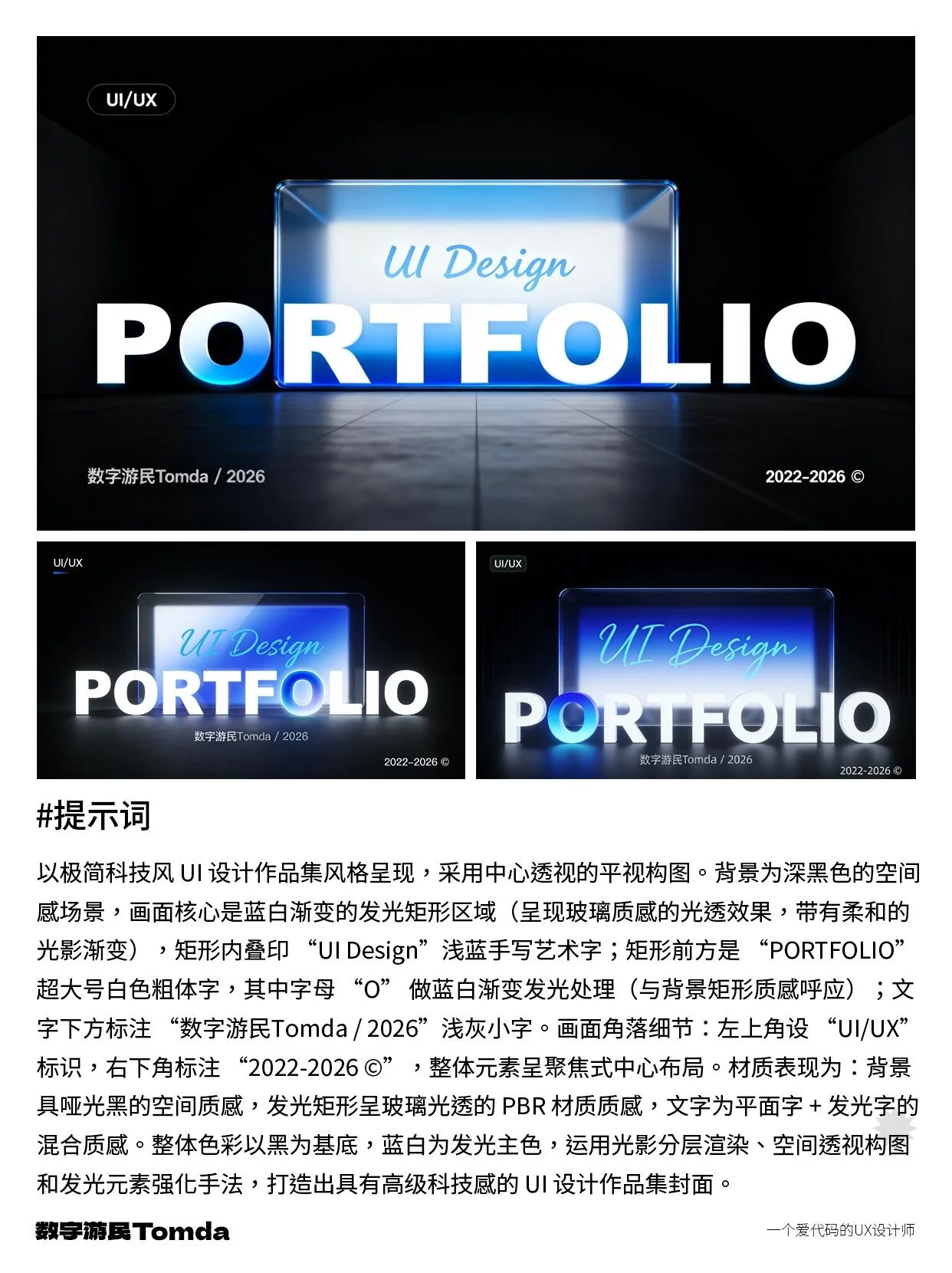 3分钟出大片!5步搞定作品集封面小字渲染