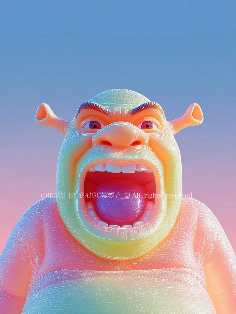 这组荧光Sref代码太强了！1分钟搞定卡通荧光感