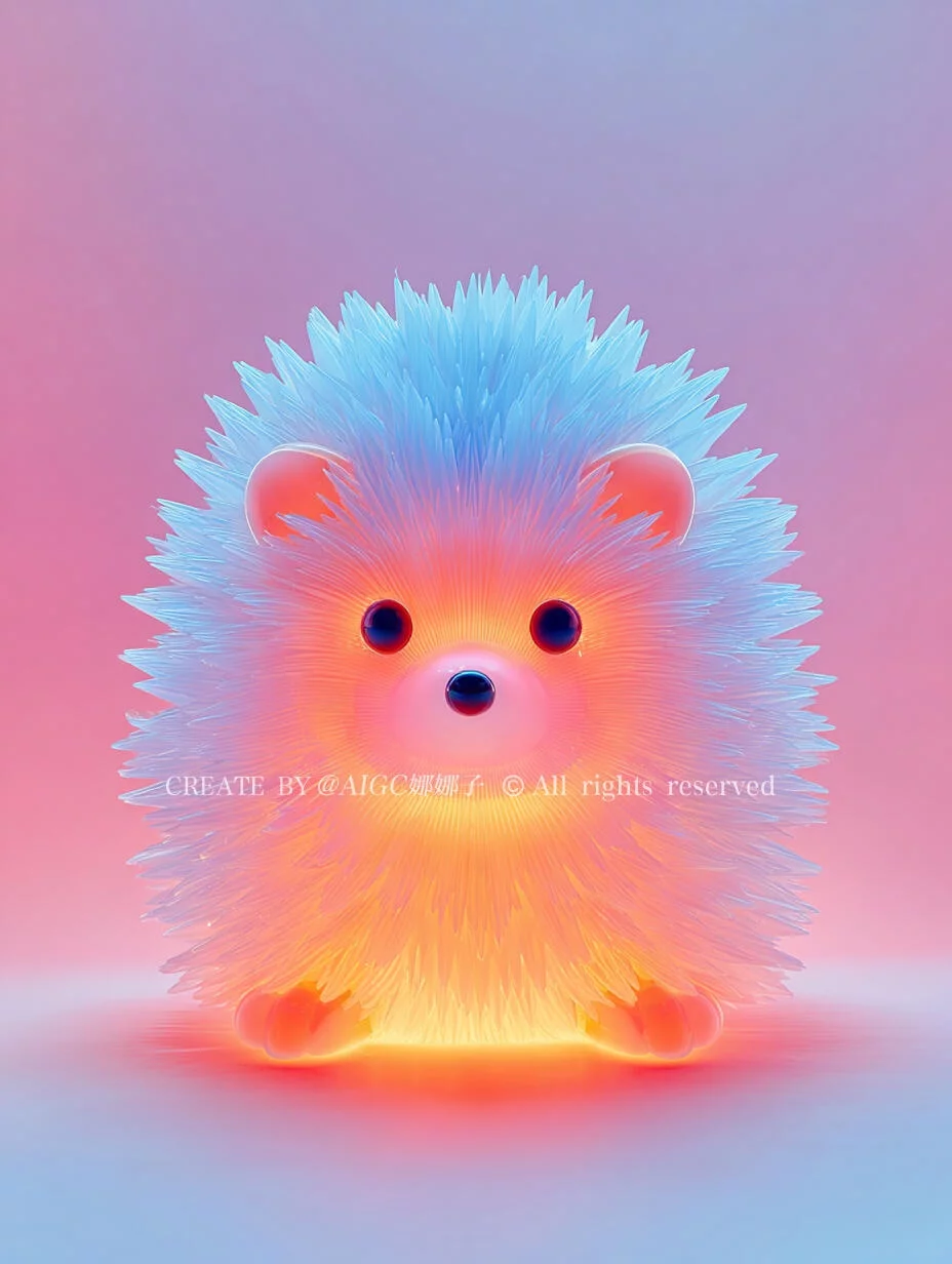 这组荧光Sref代码太强了！1分钟搞定卡通荧光感