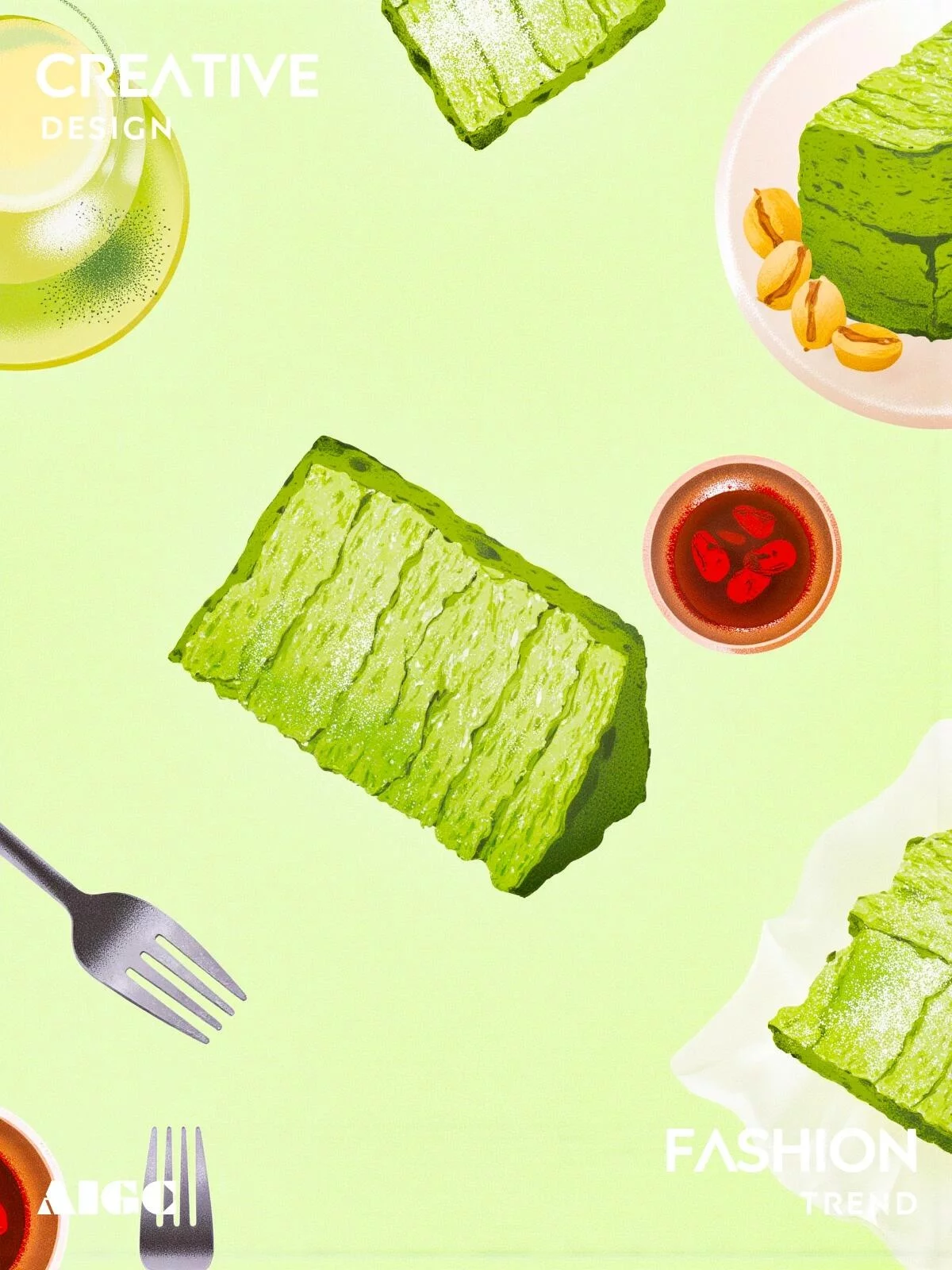 拯救不高级！3步教你用AI打造高级感食物插画