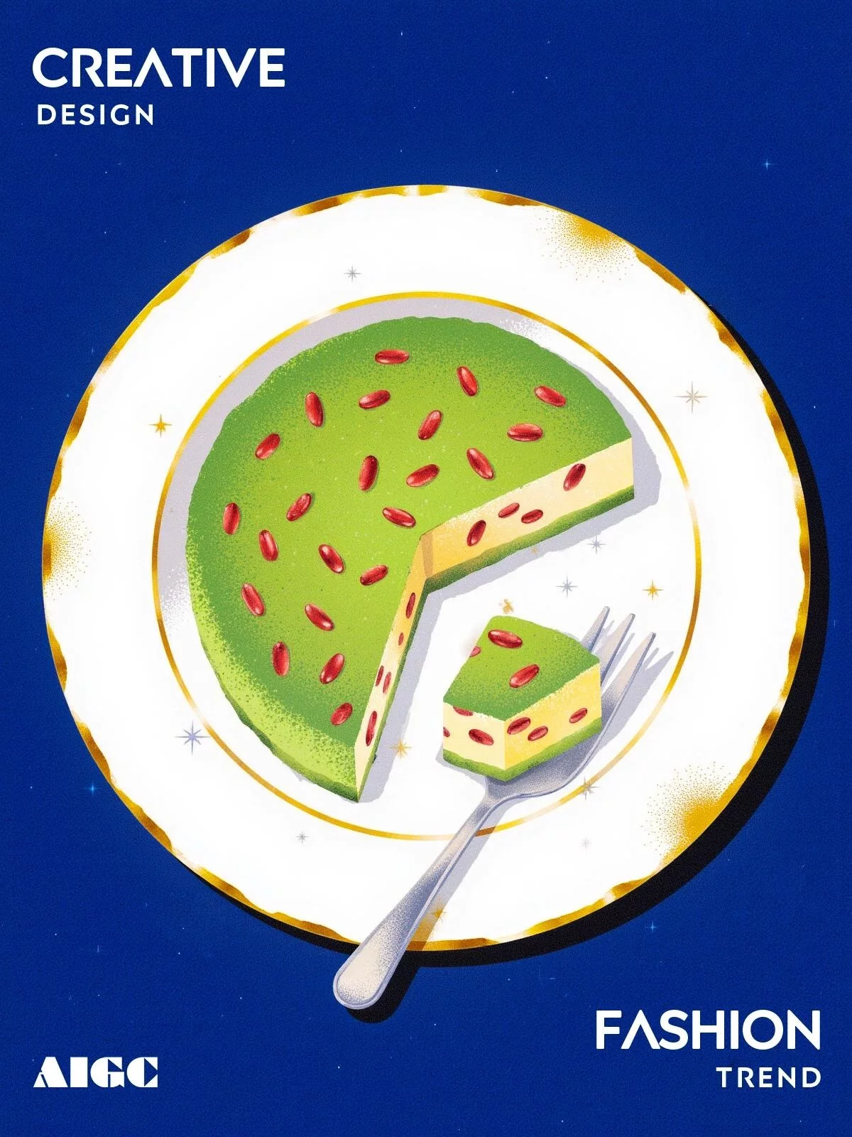 拯救不高级！3步教你用AI打造高级感食物插画