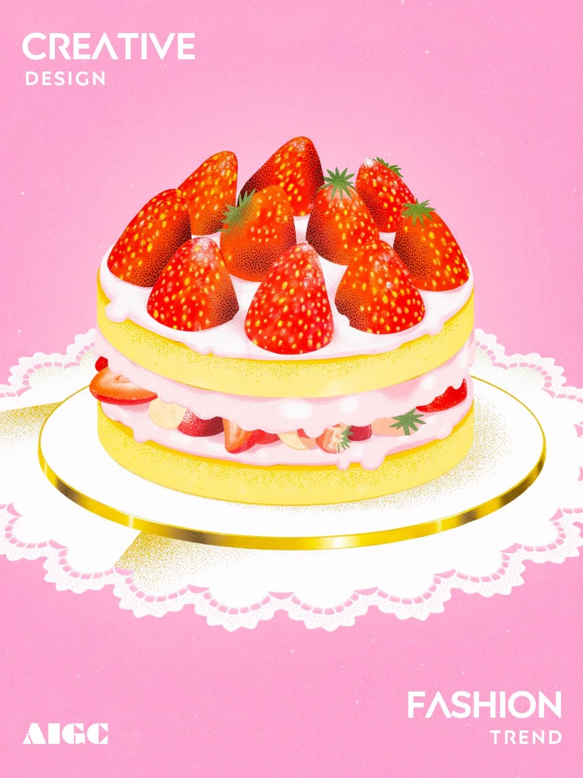 拯救不高级！3步教你用AI打造高级感食物插画