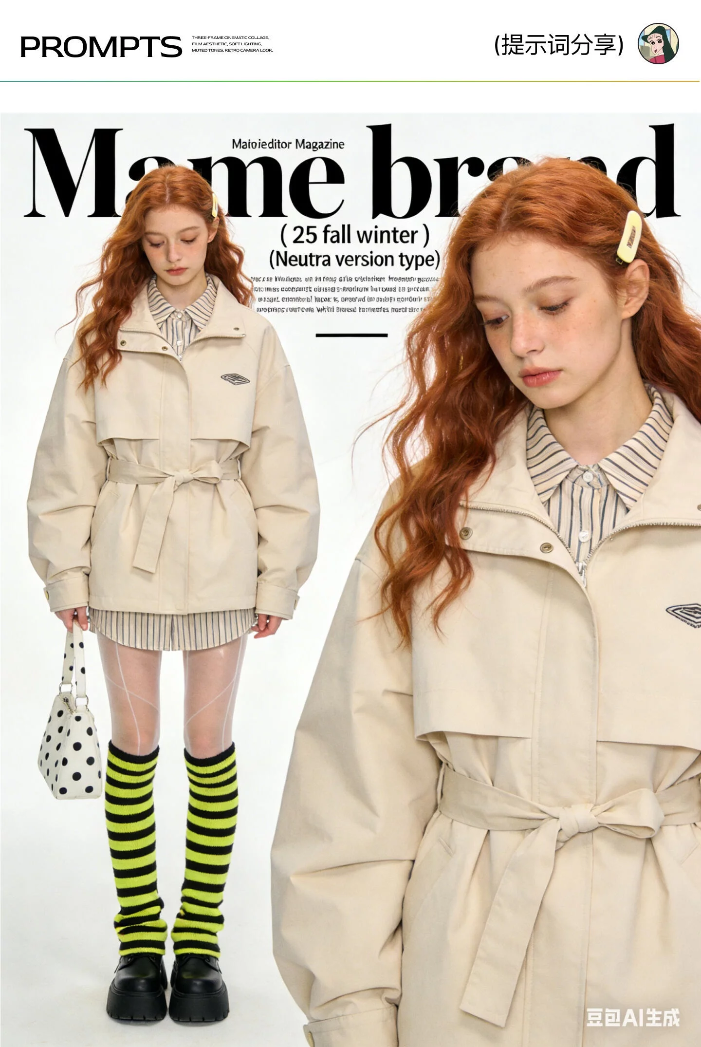 大片风杂志风json提示词