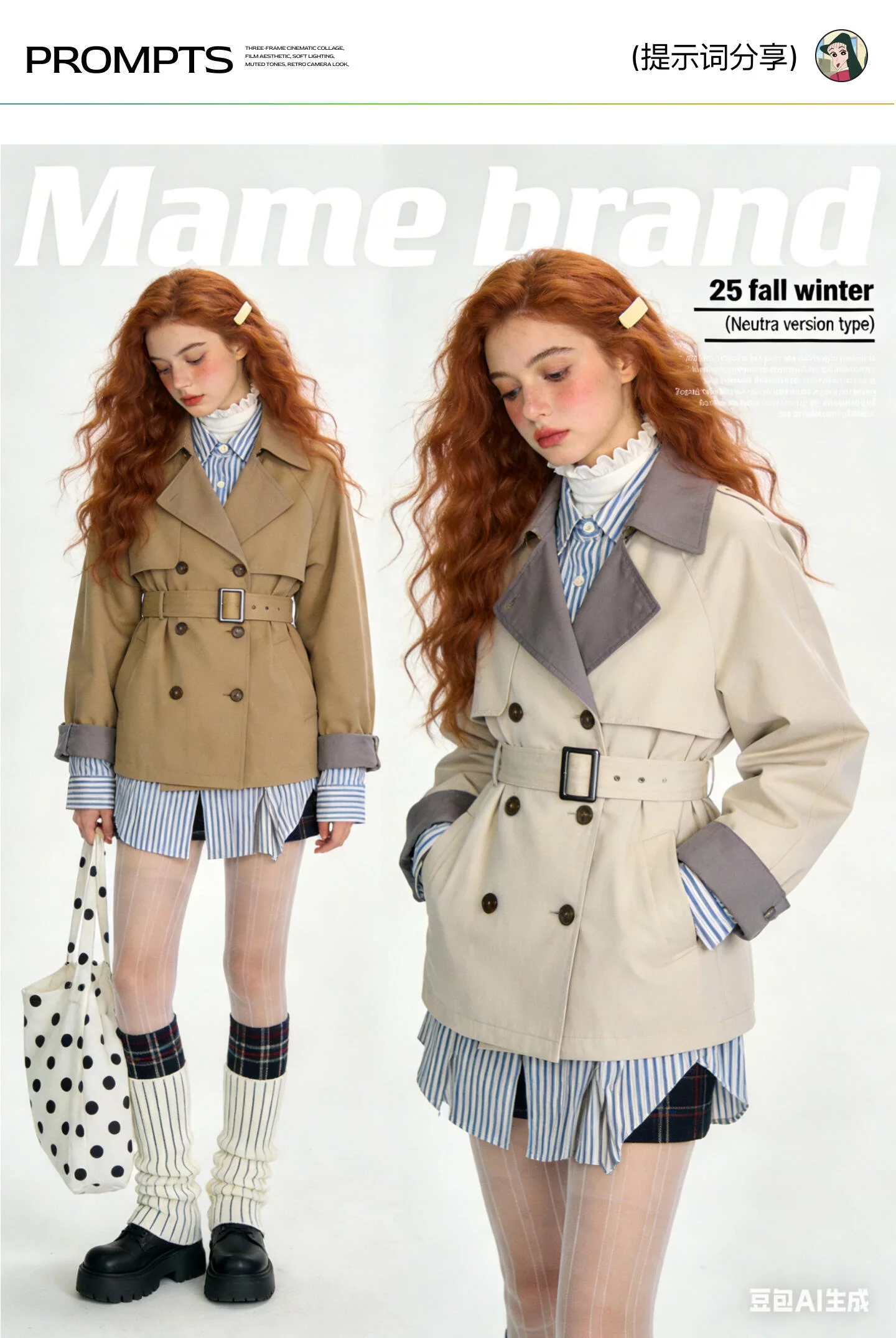 懒人直出杂志大片！法式杂志风json提示词灵感