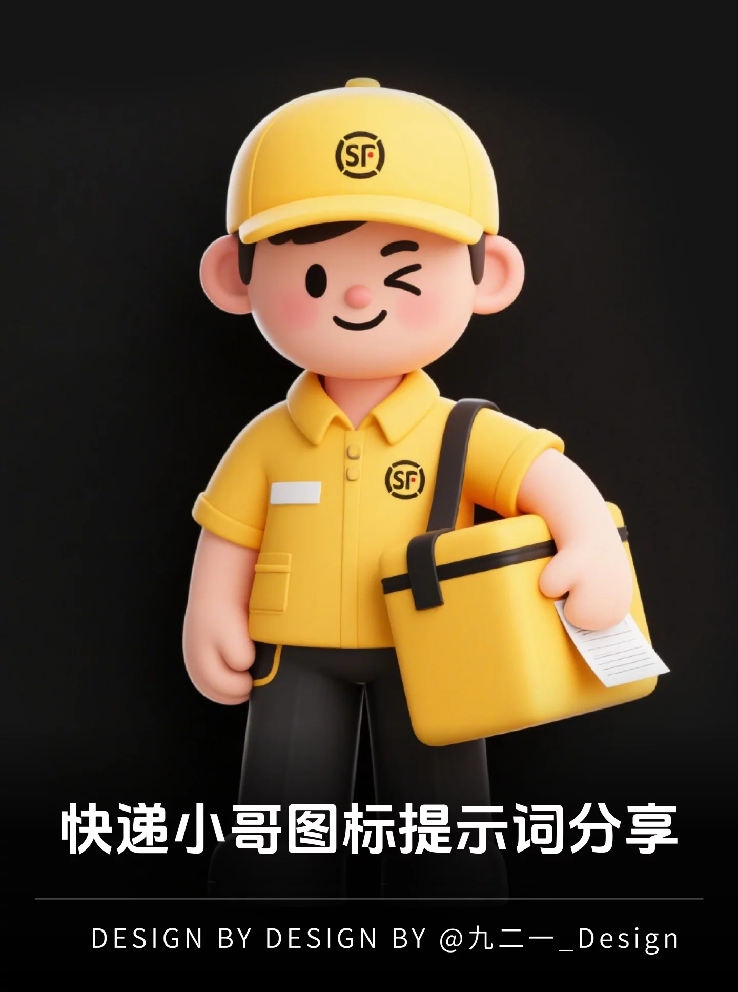 AI快速生成快递小哥IP形象