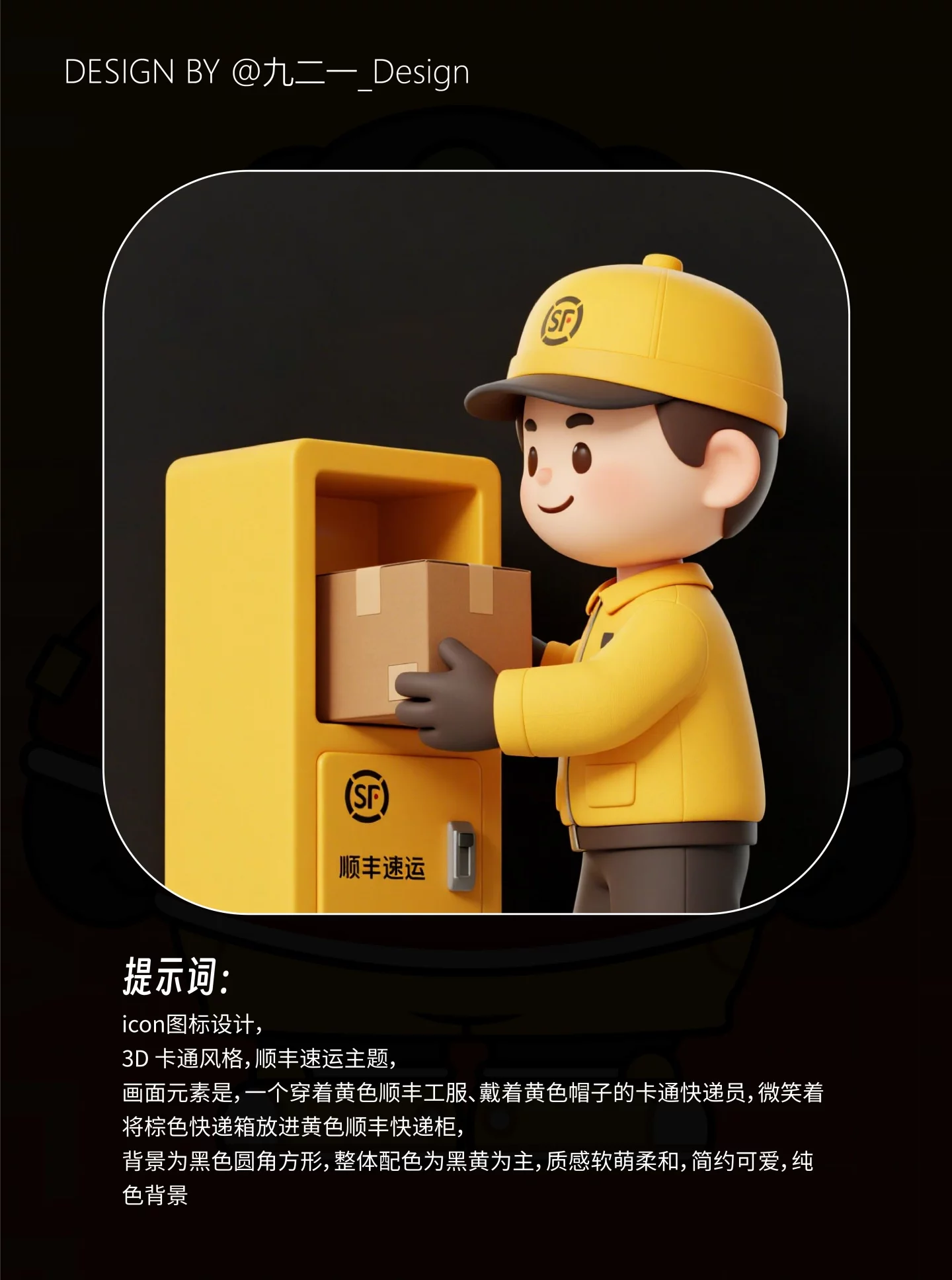 30秒出IP形象！快递小哥AI生图关键词灵感