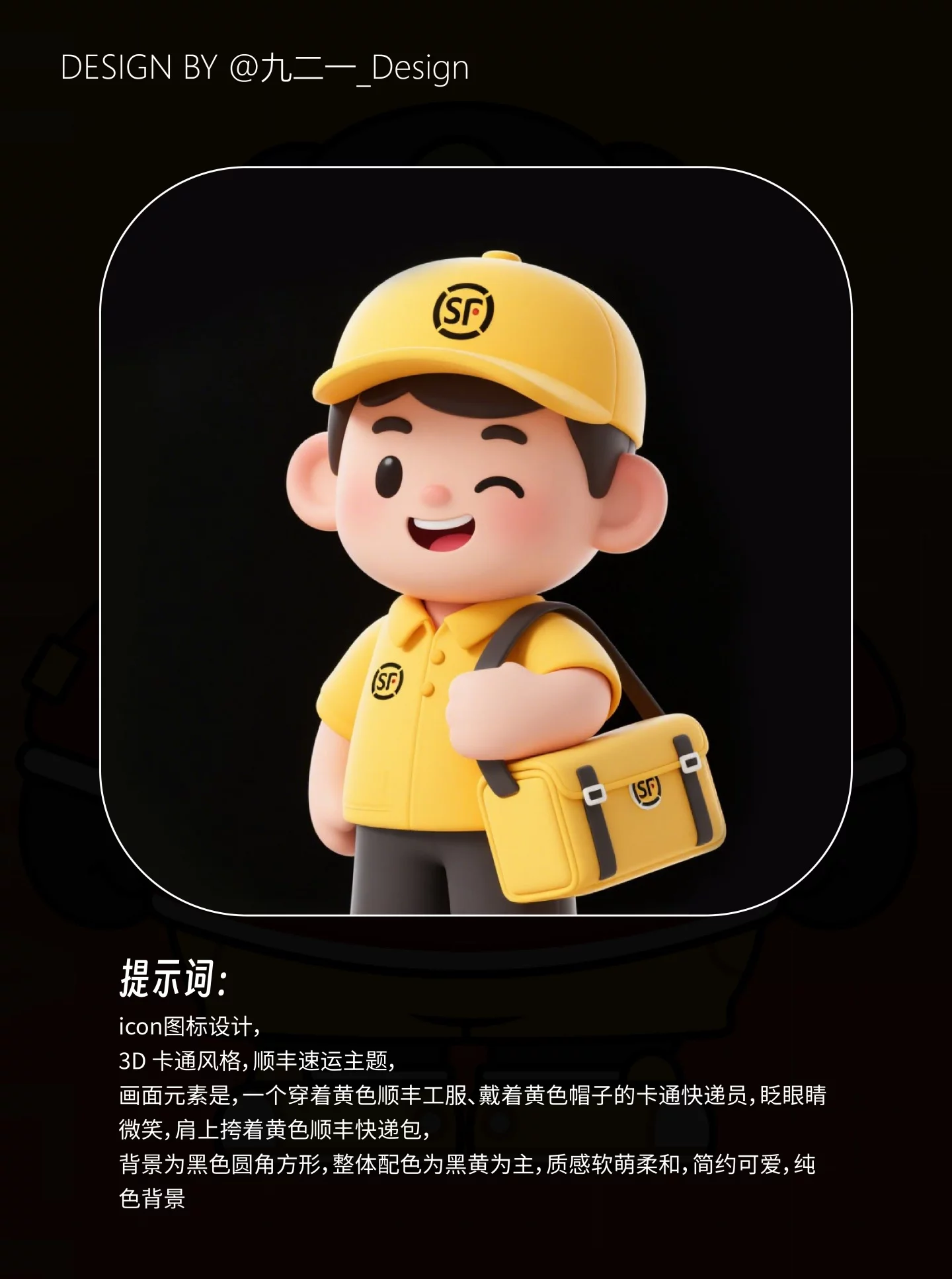 30秒出IP形象！快递小哥AI生图关键词灵感