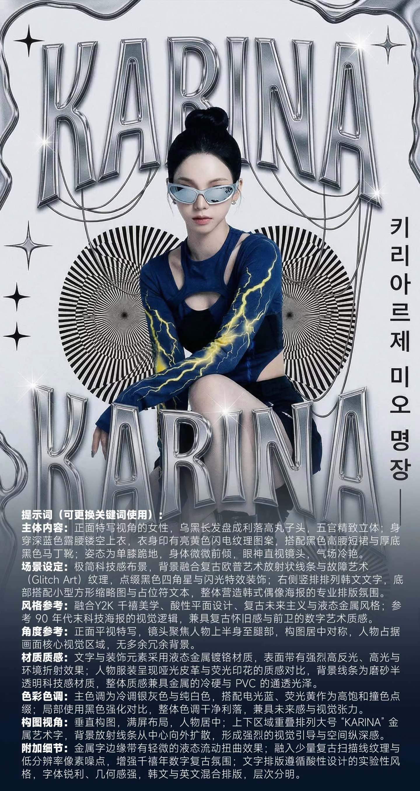 拿好这组Y2K/赛博朋克关键词！出图超惊艳