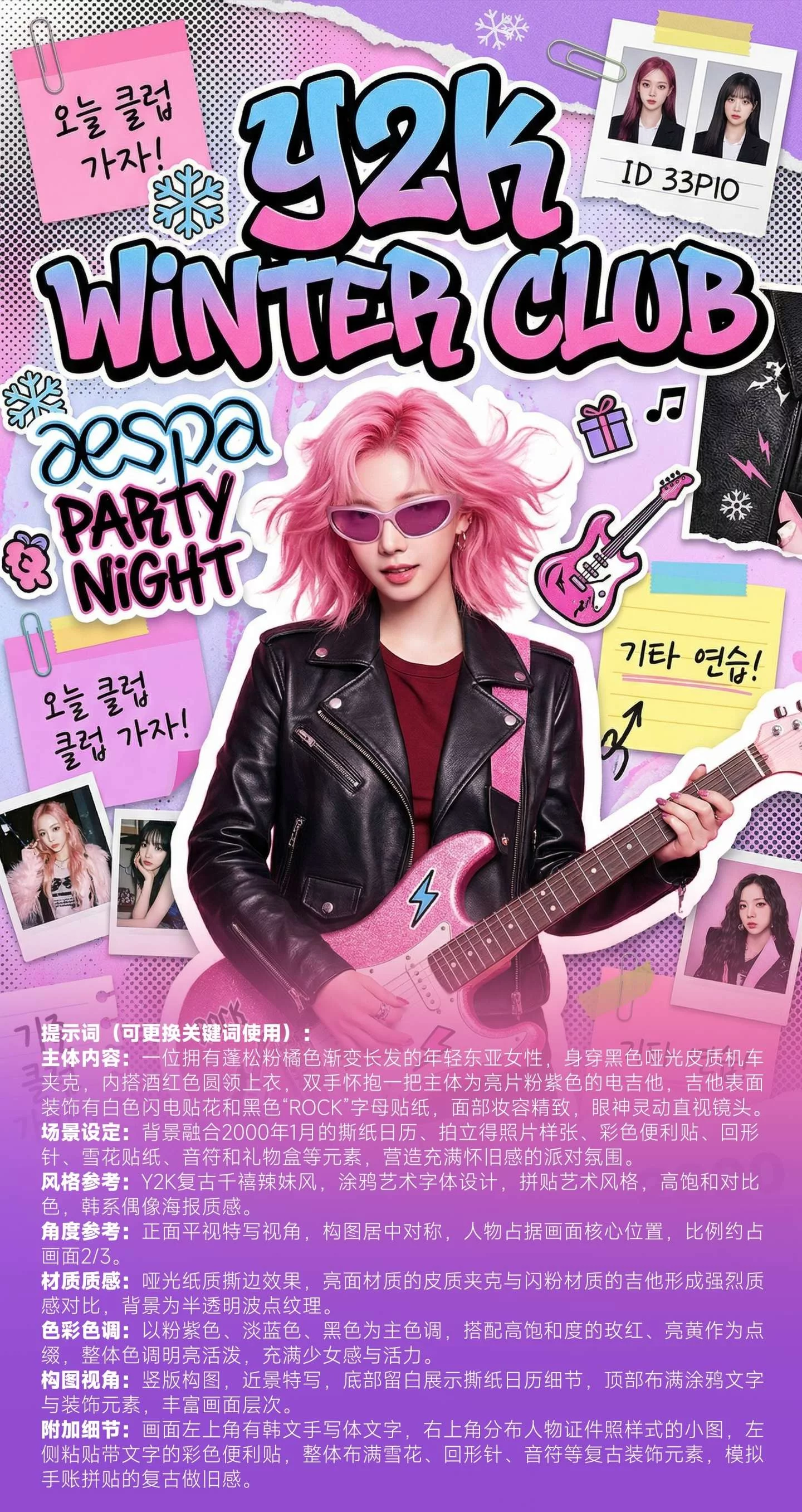 拿好这组Y2K/赛博朋克关键词！出图超惊艳