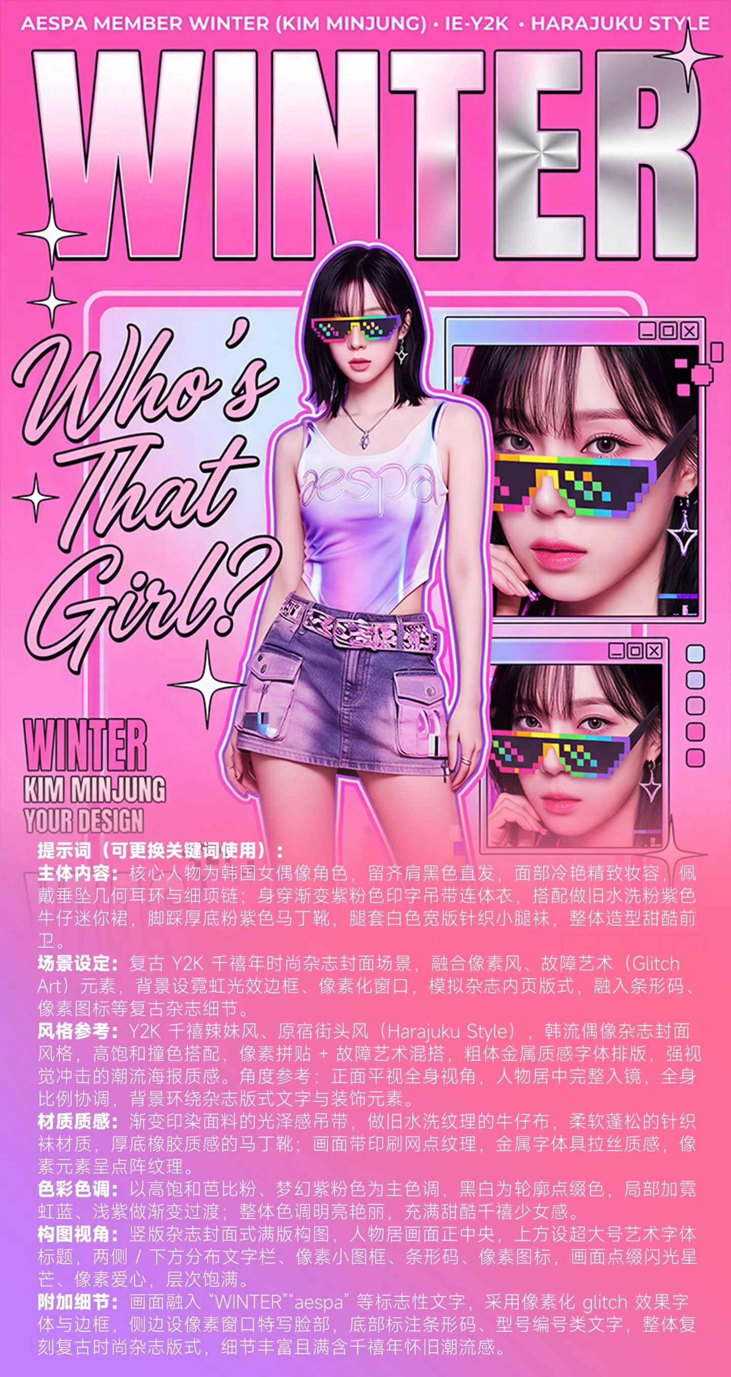 拿好这组Y2K/赛博朋克关键词！出图超惊艳