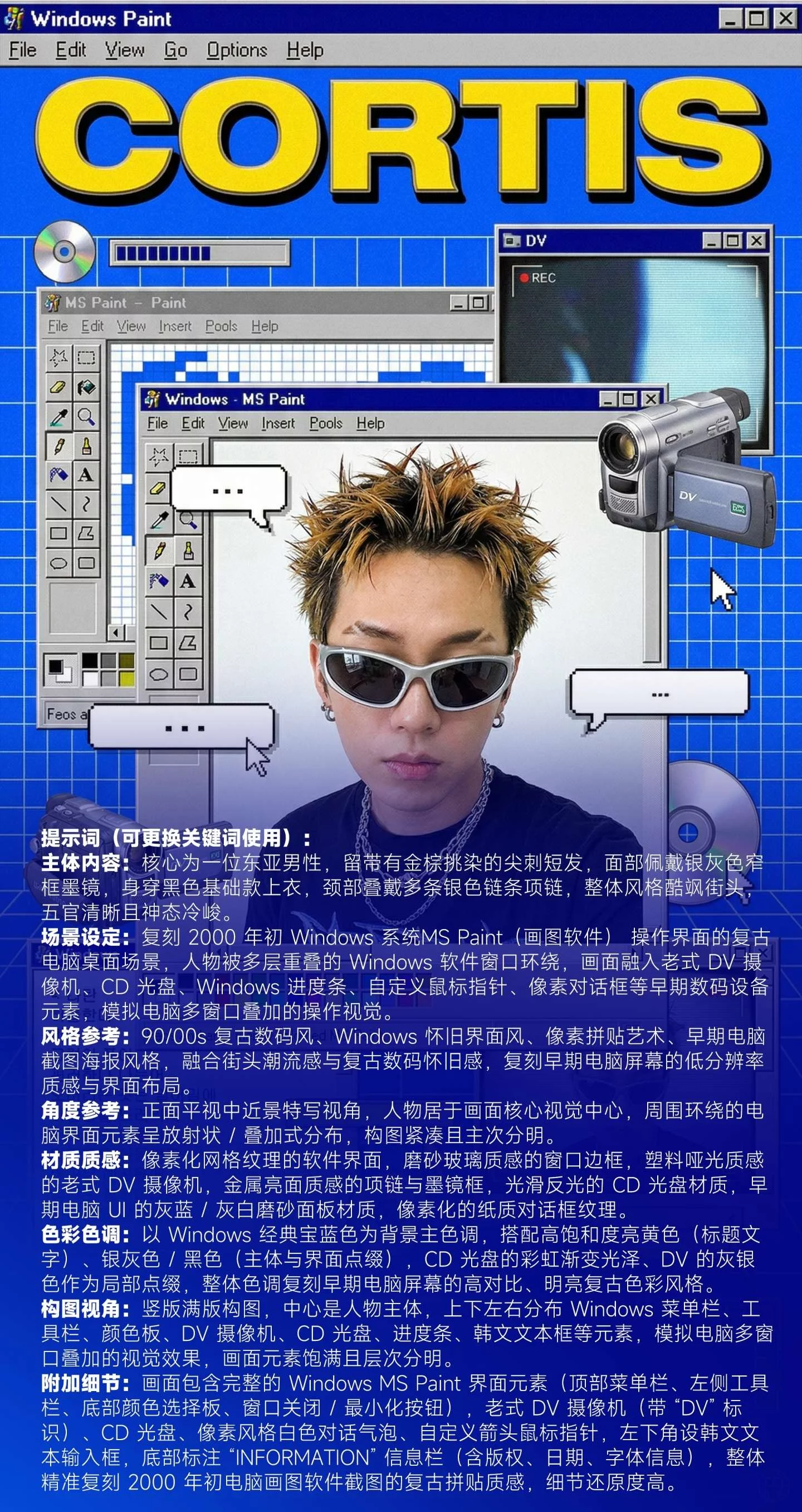 拿好这组Y2K/赛博朋克关键词！出图超惊艳