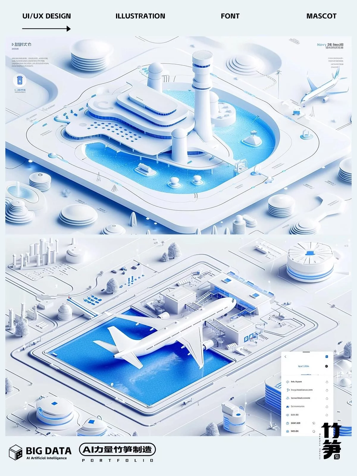 3步搞定B端科技感大屏！AI绘画+设计落地实战教程