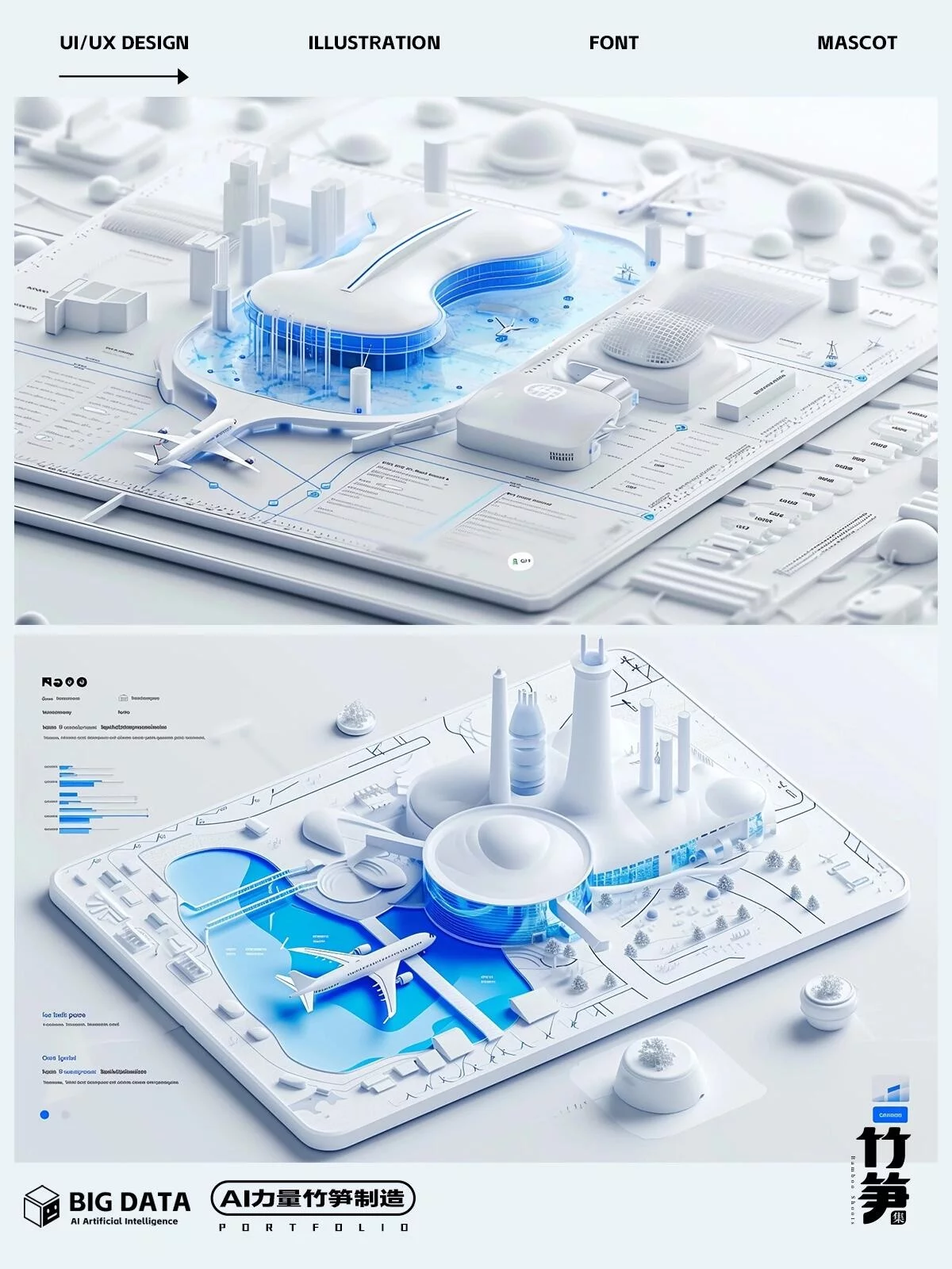 3步搞定B端科技感大屏！AI绘画+设计落地实战教程