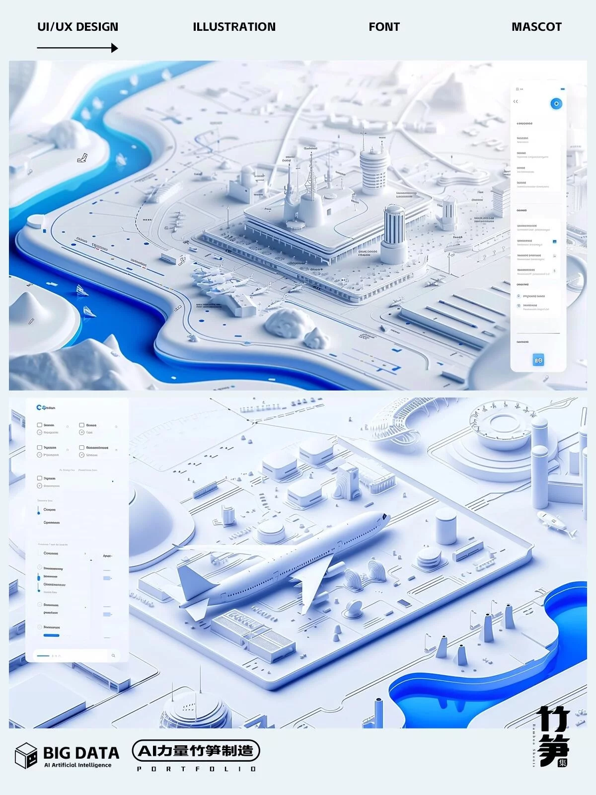 3步搞定B端科技感大屏！AI绘画+设计落地实战教程