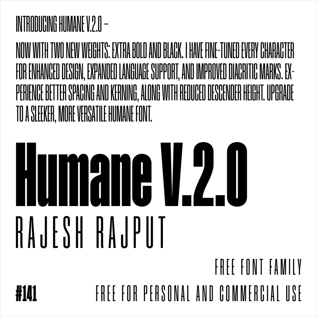 想让视觉设计更有力量感？收藏好这款免费字体！