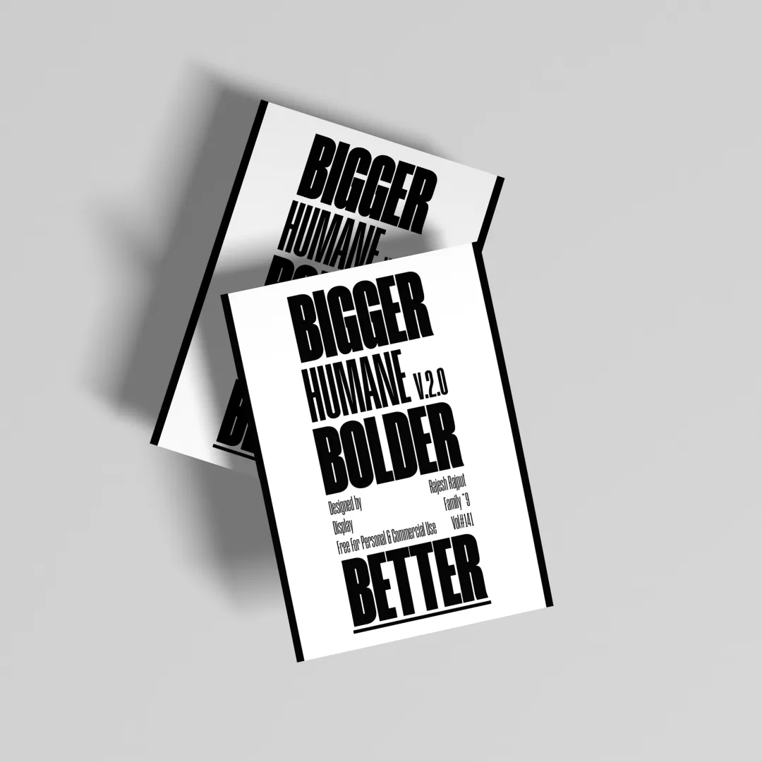 想让视觉设计更有力量感？收藏好这款免费字体！