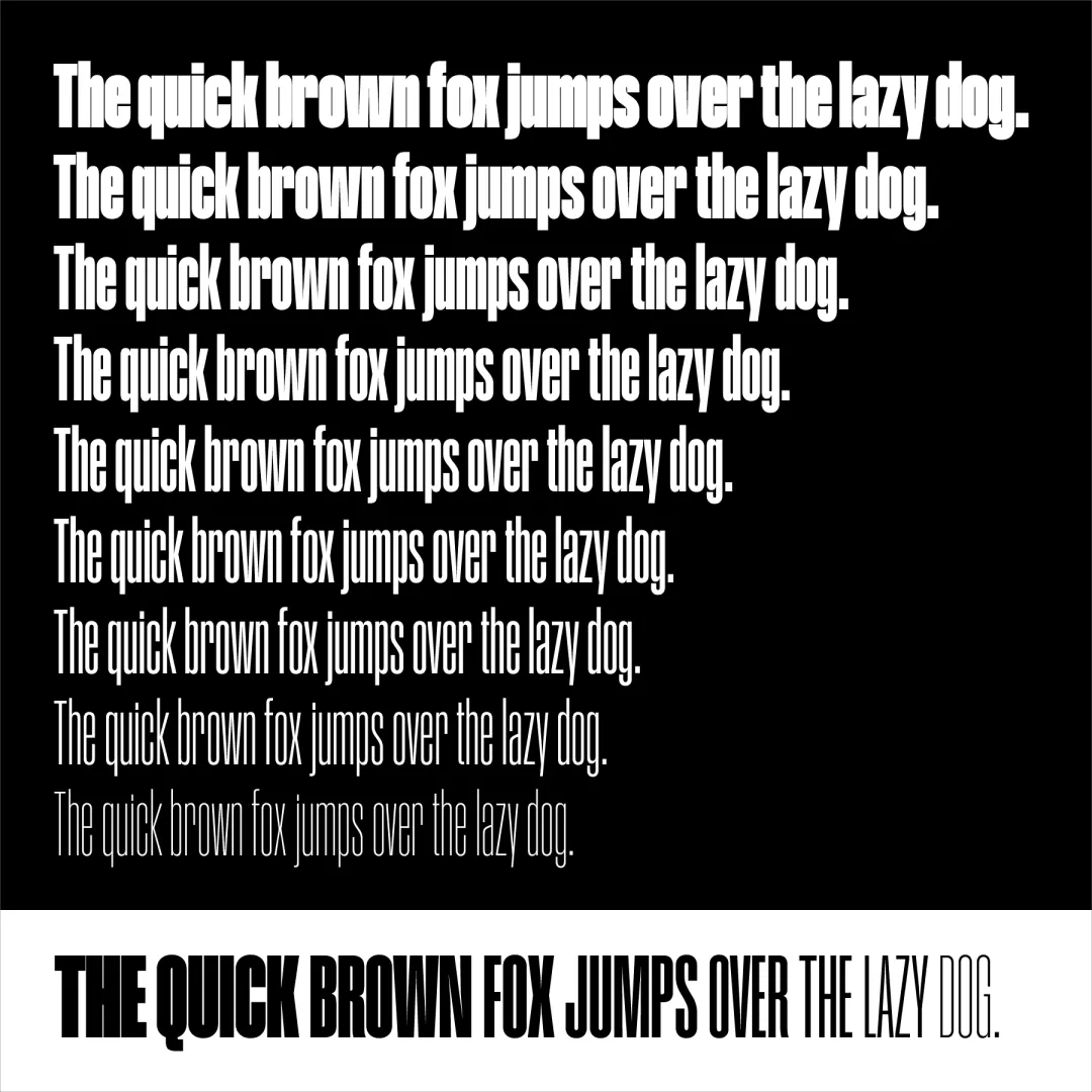 想让视觉设计更有力量感？收藏好这款免费字体！