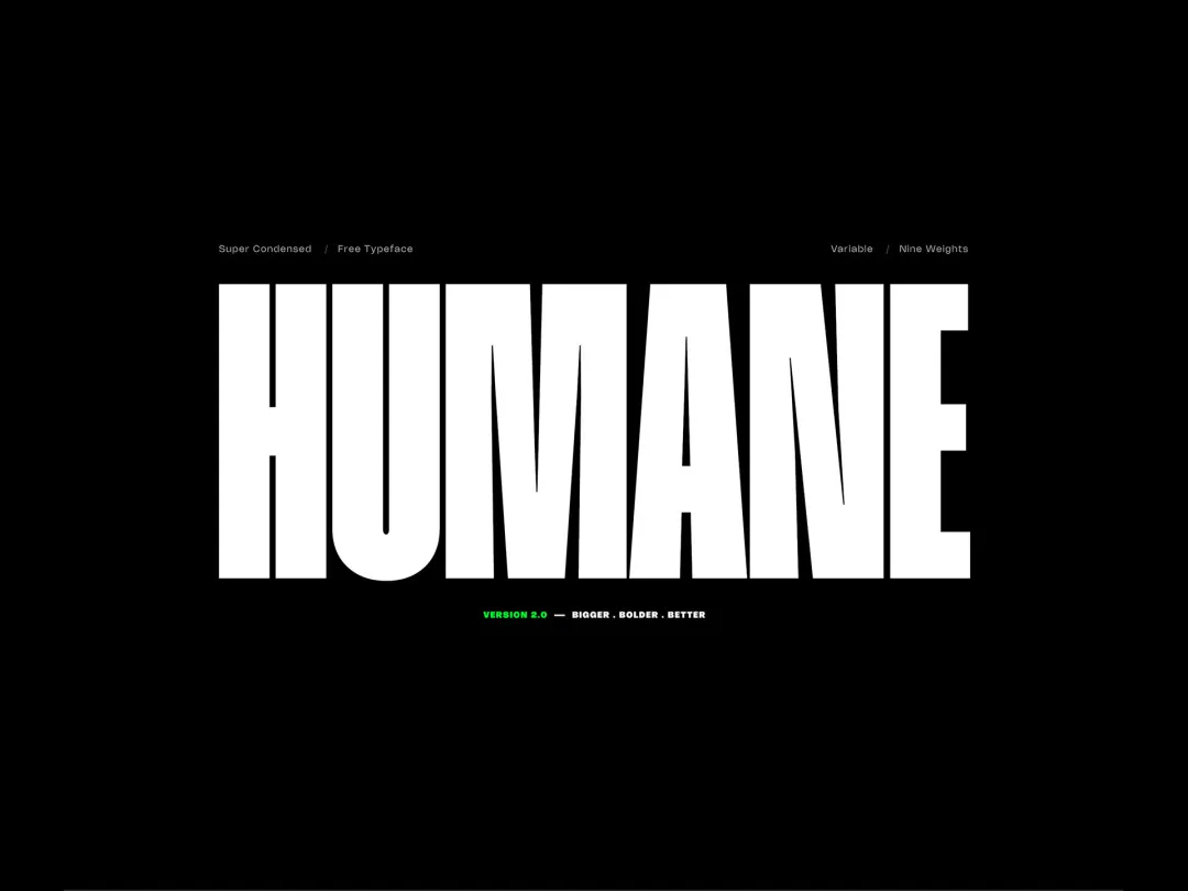 想让视觉设计更有力量感？收藏好这款免费字体！